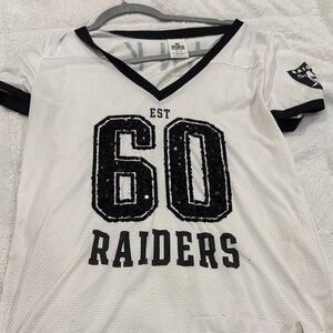 EXCLUSIVE White and Black Women’s Raiders Shirt